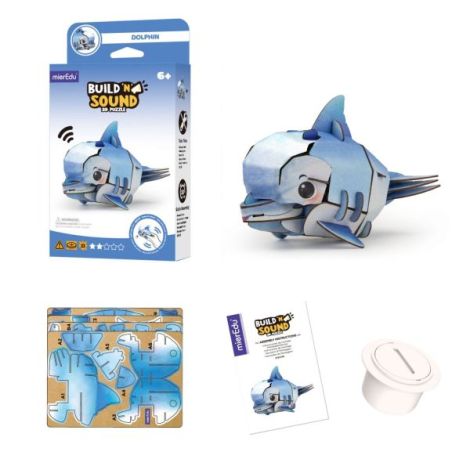 Puzzle 3D cu sunete - Delfin, Build n Sound - poza 4