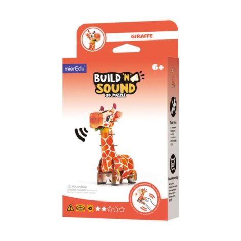 Puzzle 3D cu sunete - Girafa, Build n Sound - poza 1