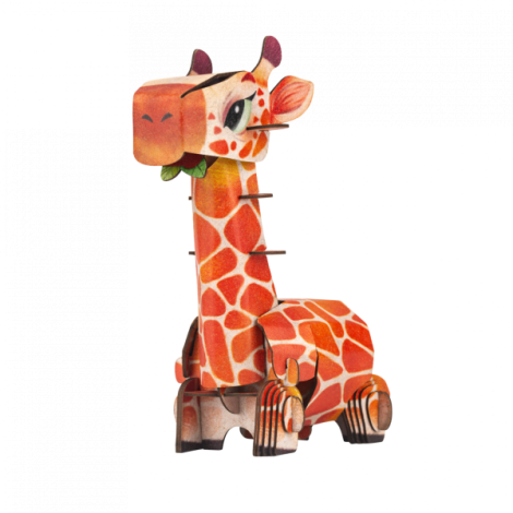 Puzzle 3D cu sunete - Girafa, Build n Sound - poza 2