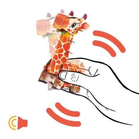 Puzzle 3D cu sunete - Girafa, Build n Sound - poza 5