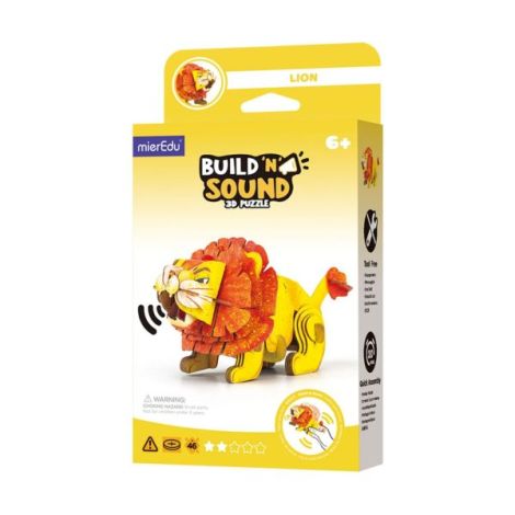 Puzzle 3D cu sunete - Leu, Build n Sound - poza 1
