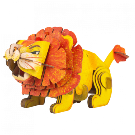 Puzzle 3D cu sunete - Leu, Build n Sound - poza 2