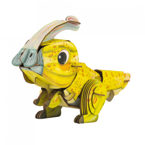 Puzzle 3D cu sunete - Parasaurolophus, Build n Sound - poza 2