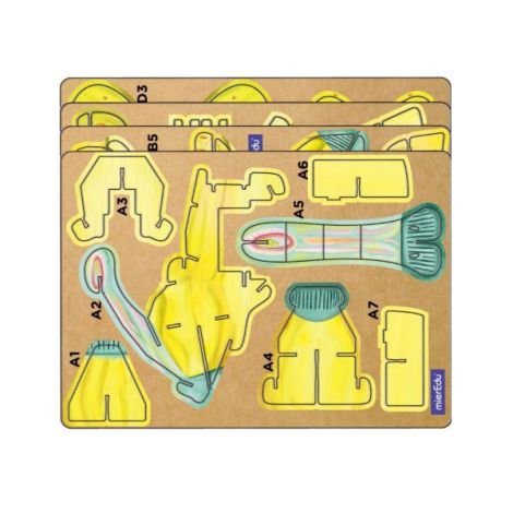 Puzzle 3D cu sunete - Parasaurolophus, Build n Sound - poza 4