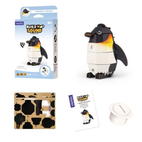 Puzzle 3D cu sunete - Pinguin, Build n Sound - poza 5