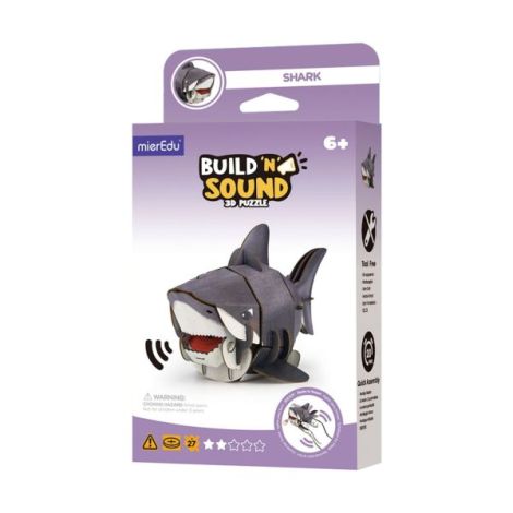 Puzzle 3D cu sunete - Rechin, Build n Sound - poza 1