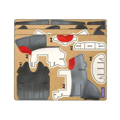 Puzzle 3D cu sunete - Rechin, Build n Sound - poza 3