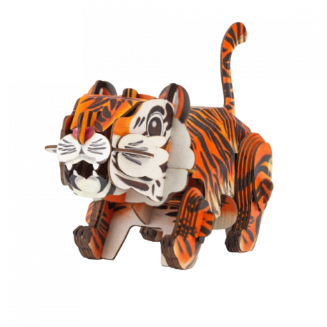 Puzzle 3D cu sunete - Tigru, Build n Sound - poza 2