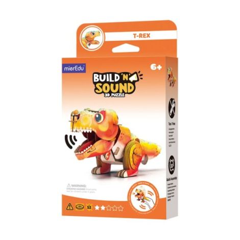 Puzzle 3D cu sunete - Tyrannosaurus Rex, Build n Sound - poza 1
