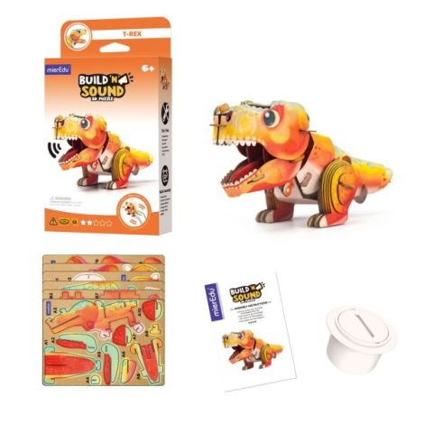 Puzzle 3D cu sunete - Tyrannosaurus Rex, Build n Sound - poza 2