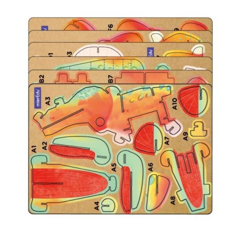Puzzle 3D cu sunete - Tyrannosaurus Rex, Build n Sound - poza 3