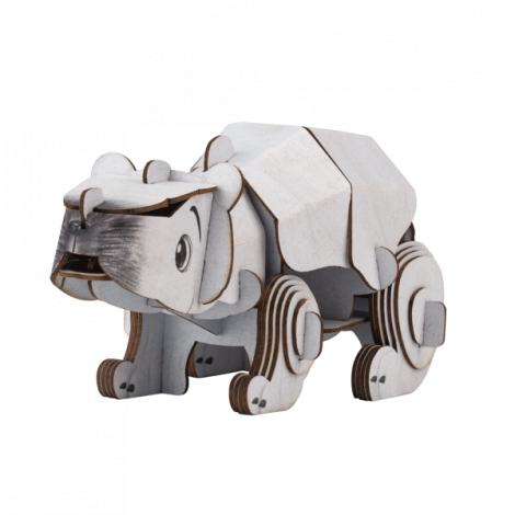 Puzzle 3D cu sunete - Urs polar, Build n Sound - poza 2