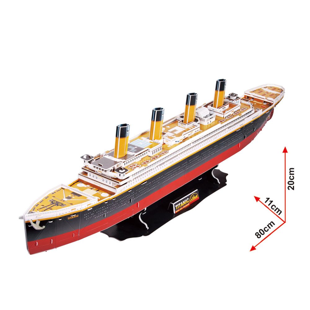 Puzzle 3D Cubic Fun 113 piese Titanic - poza 2