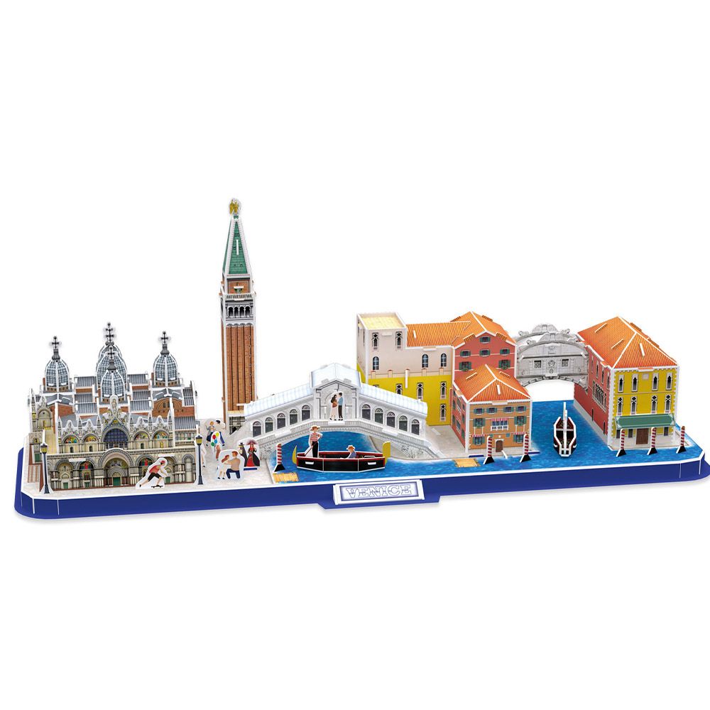 Puzzle 3D Cubic Fun 126 piese City Line Venice - poza 3