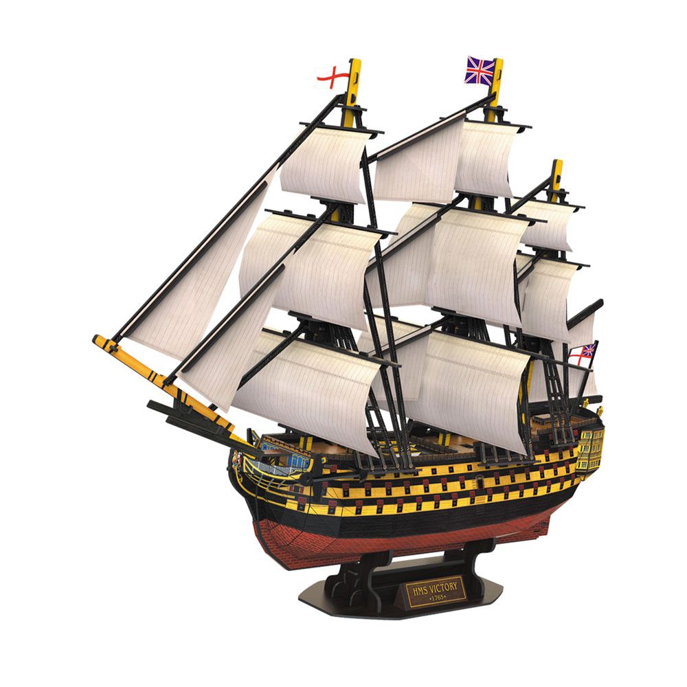 Puzzle 3D Cubic Fun 189 piese Nava HMS Victory - poza 3