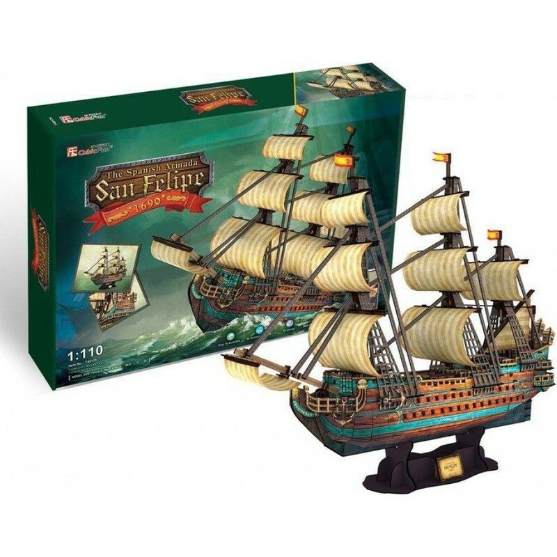 Puzzle 3D Cubic Fun 248 piese nava San Felipe - poza 1