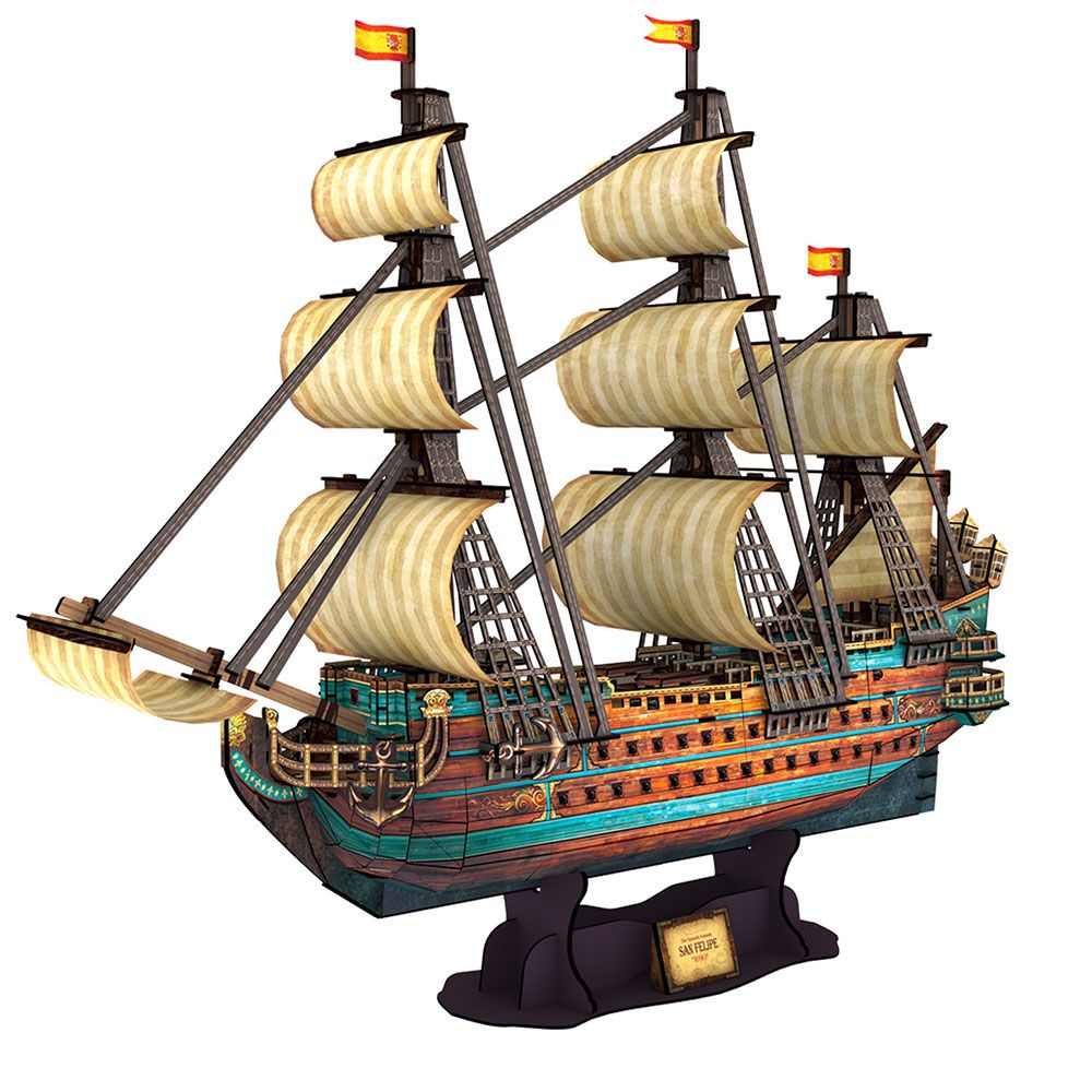 Puzzle 3D Cubic Fun 248 piese nava San Felipe - poza 3