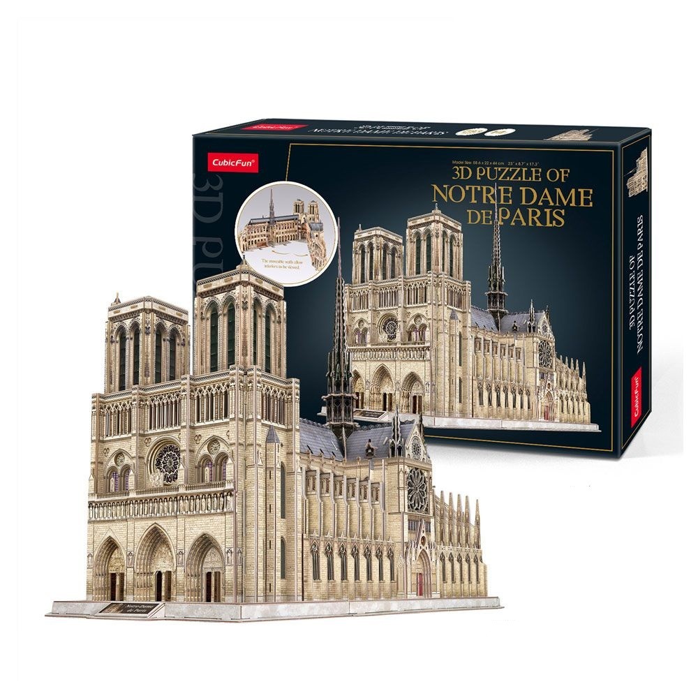 Puzzle 3d Cubic Fun 293 piese catedrala Notre Dame din Paris - poza 1