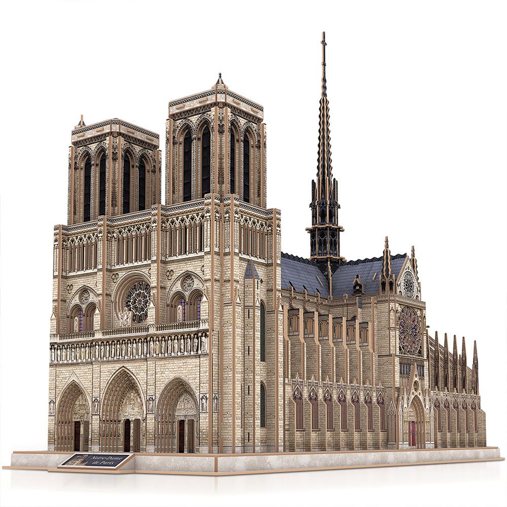 Puzzle 3d Cubic Fun 293 piese catedrala Notre Dame din Paris - poza 3