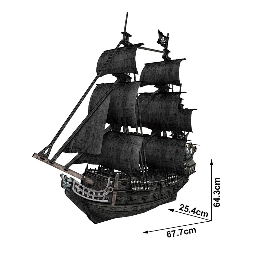 Puzzle 3D Cubic Fun 328 piese nava Regina Ana - poza 3