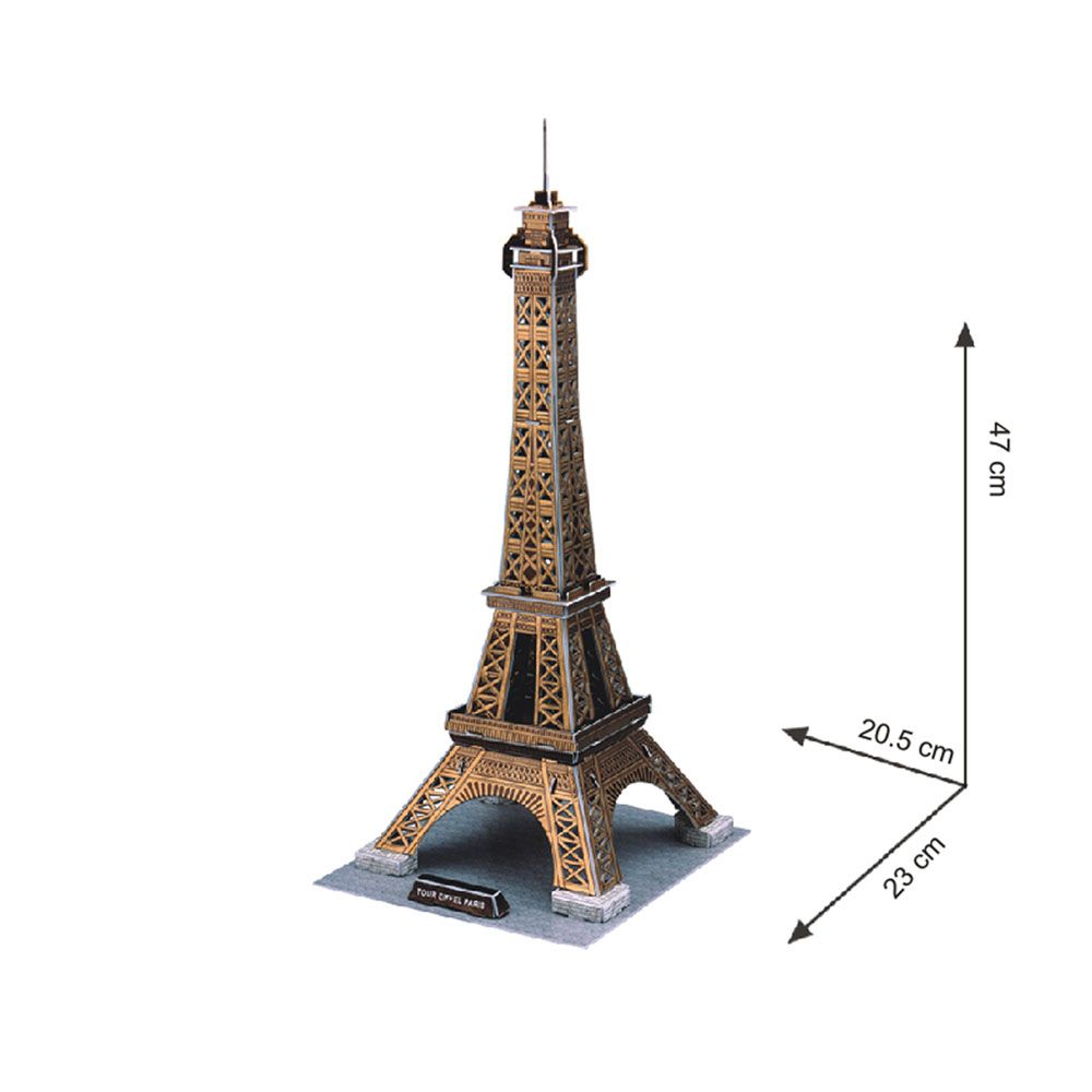 Puzzle 3D Cubic Fun 35 piese Turnul Eiffel - poza 2
