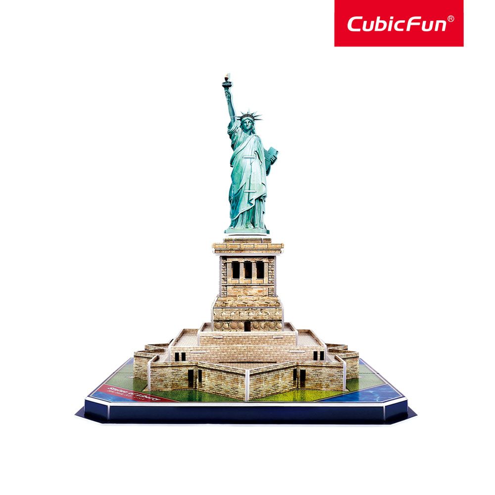 Puzzle 3D Cubic Fun 39 piese Statuia Libertatii - poza 3