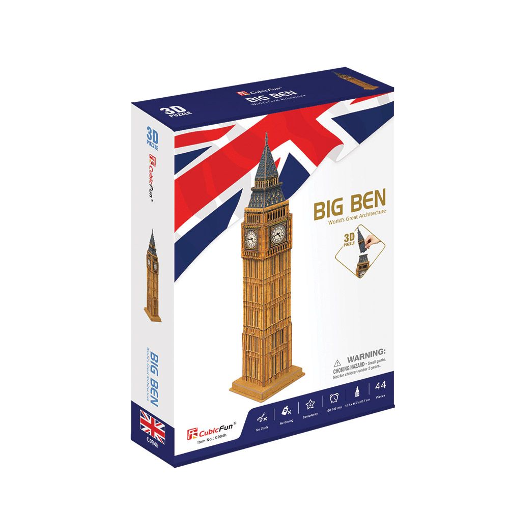 Puzzle 3D Cubic Fun 47 piese Big Ben - poza 1