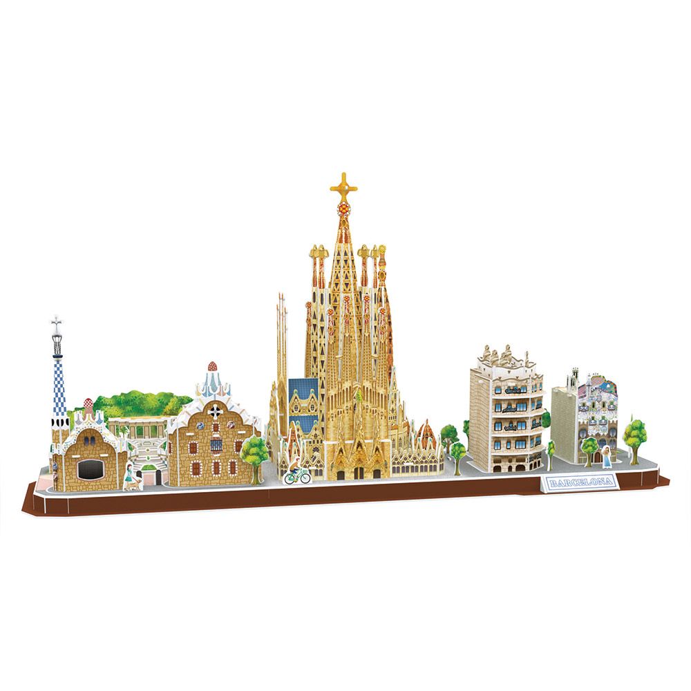 Puzzle 3D Cubic Fun City Line Barcelona - poza 3