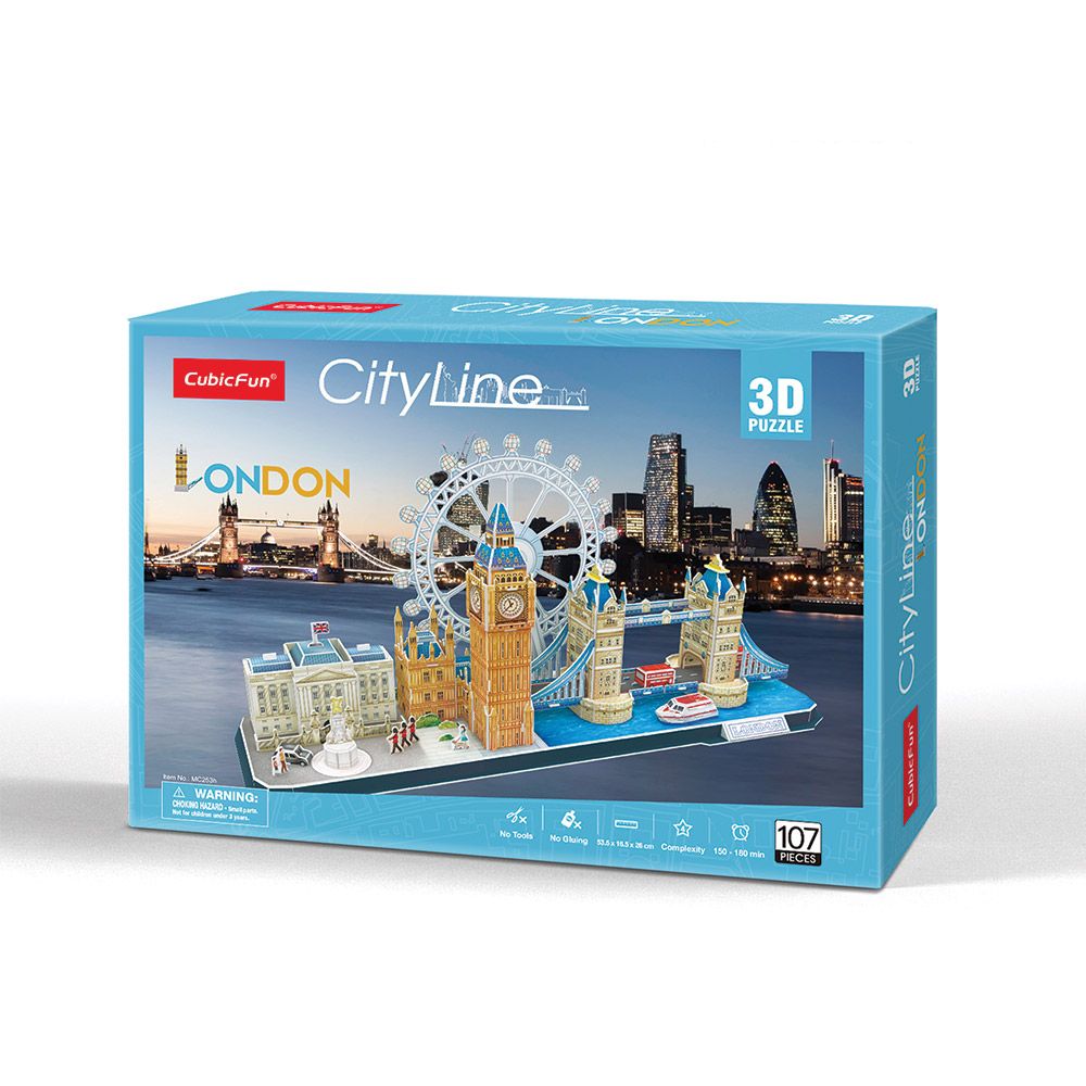 Puzzle 3D Cubic Fun City Line London - poza 2