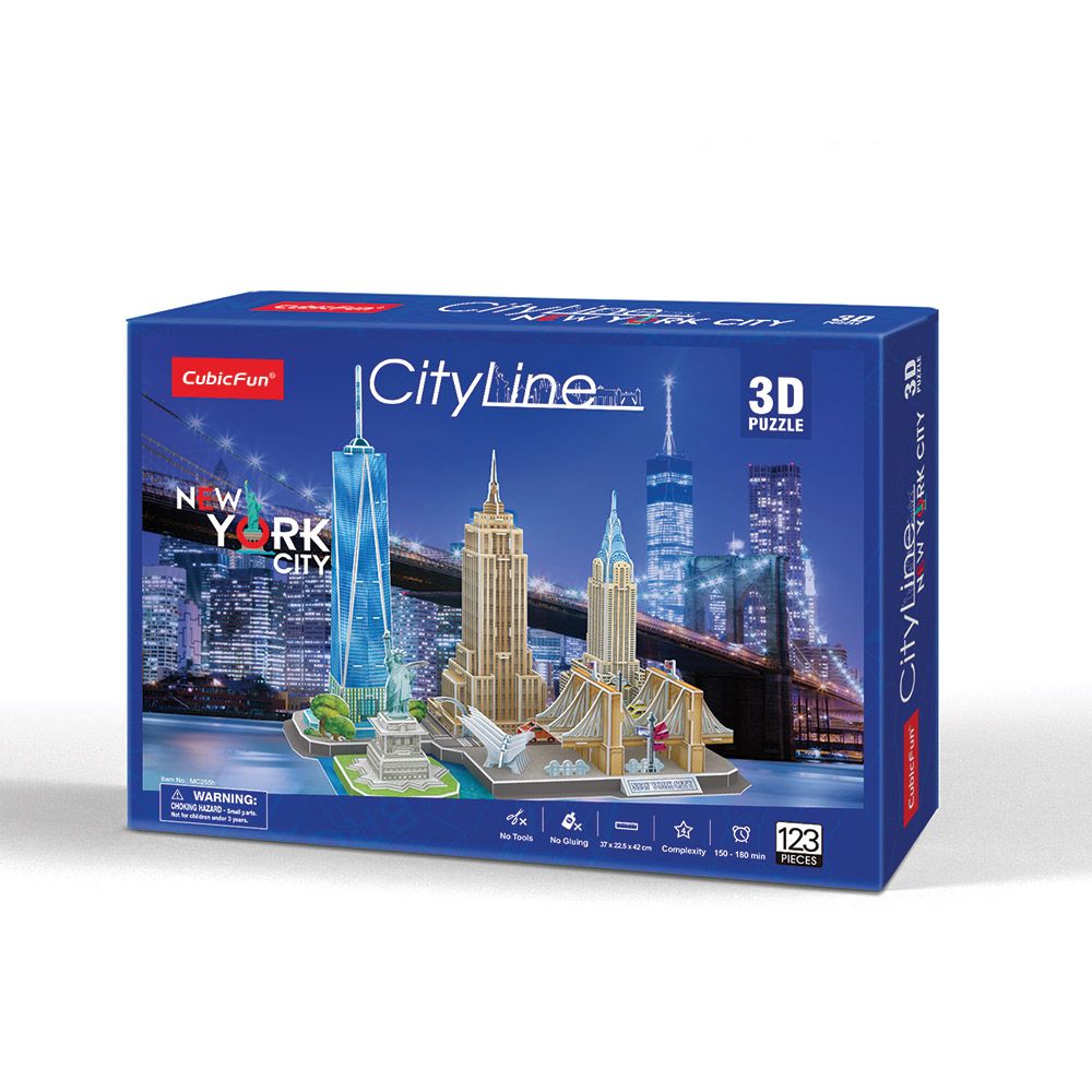 Puzzle 3D Cubic Fun City Line New York City - poza 1