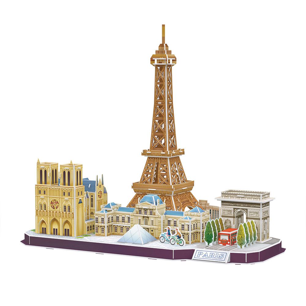 Puzzle 3d Cubic Fun City Line Paris 114 piese - poza 3