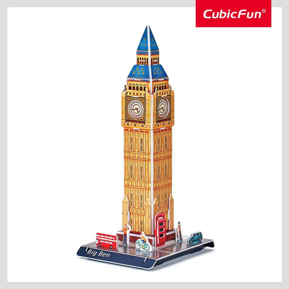 Puzzle 3D Cubic Fun Mix 1 Big Ben 21 piese - poza 2
