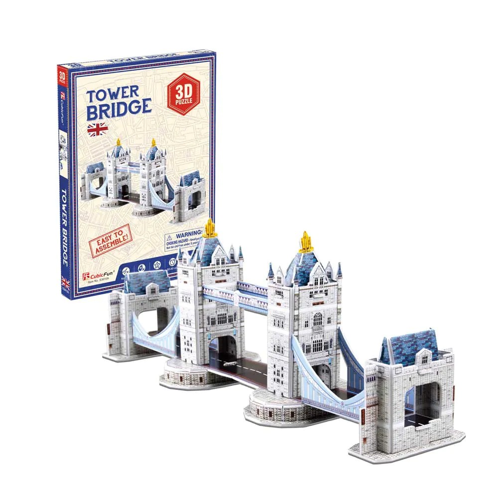 Puzzle 3D Cubic Fun Mix 2 Tower Bridge 32 piese - poza 1