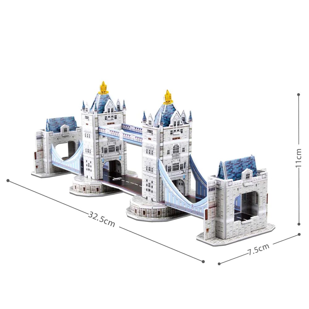 Puzzle 3D Cubic Fun Mix 2 Tower Bridge 32 piese - poza 2