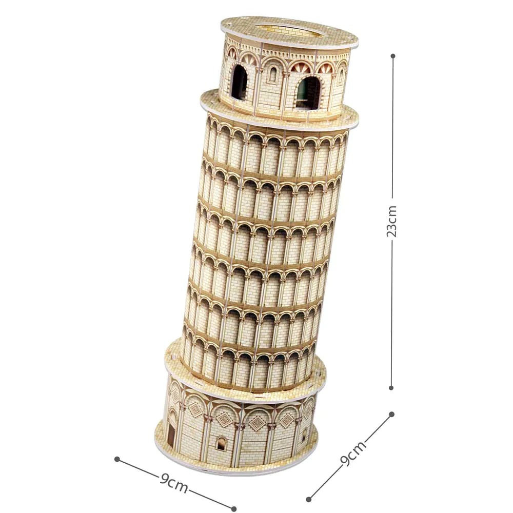 Puzzle 3D Cubic Fun Mix 2 Turnul din Pisa 8 piese - poza 2