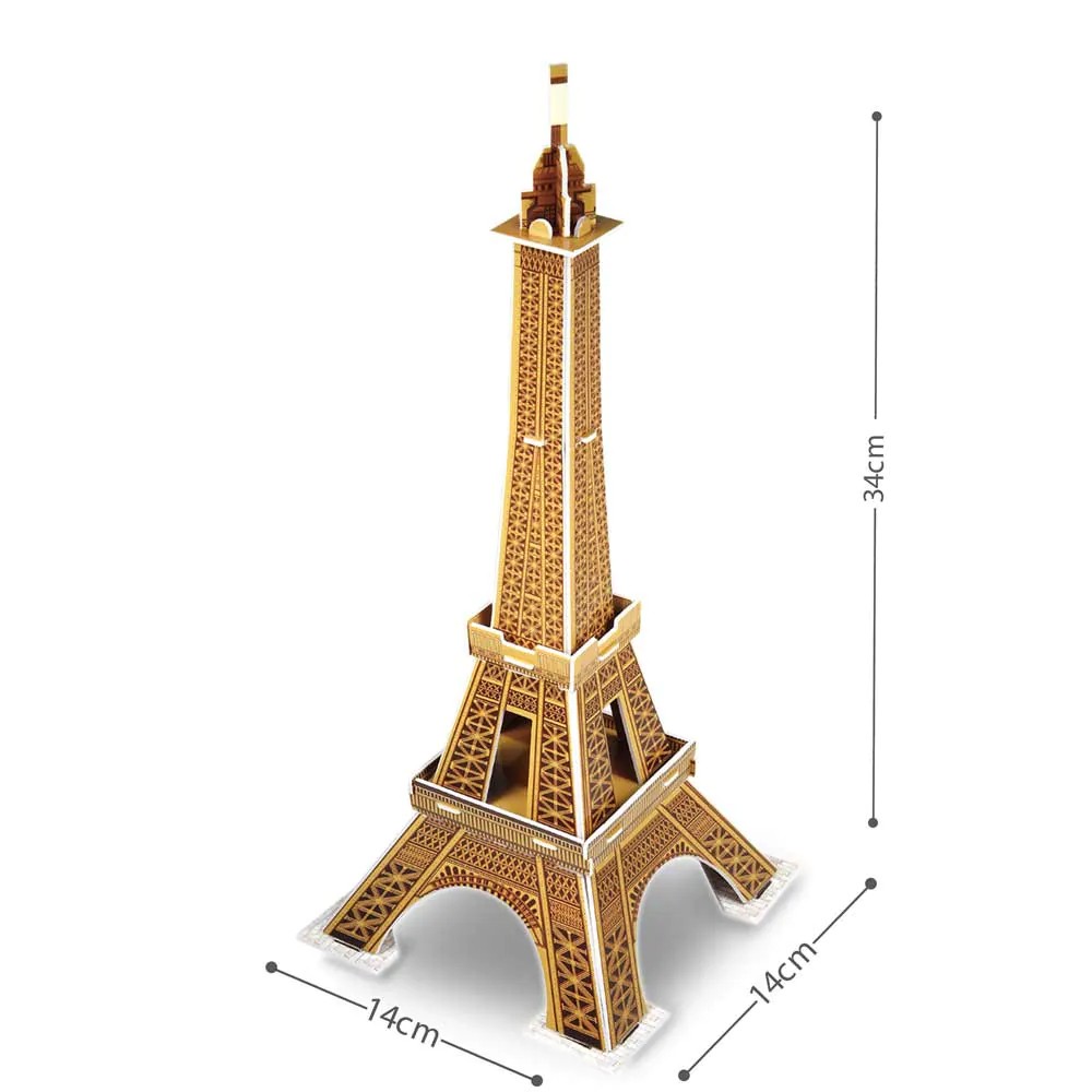Puzzle 3D Cubic Fun Mix 2 Turnul Eiffel 20 piese - poza 2
