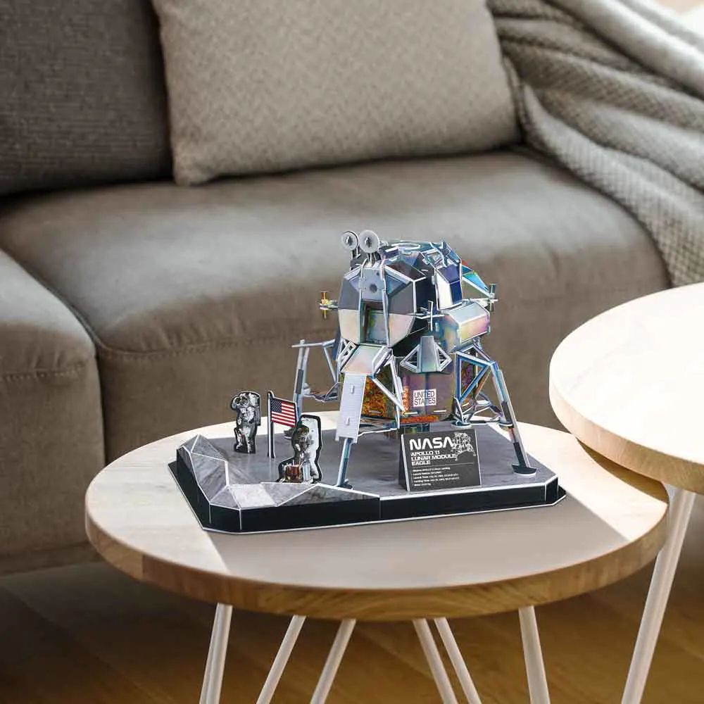 Puzzle 3D Cubic Fun Nasa Lunar Module Apollo 11 Eagle 93 piese - poza 3