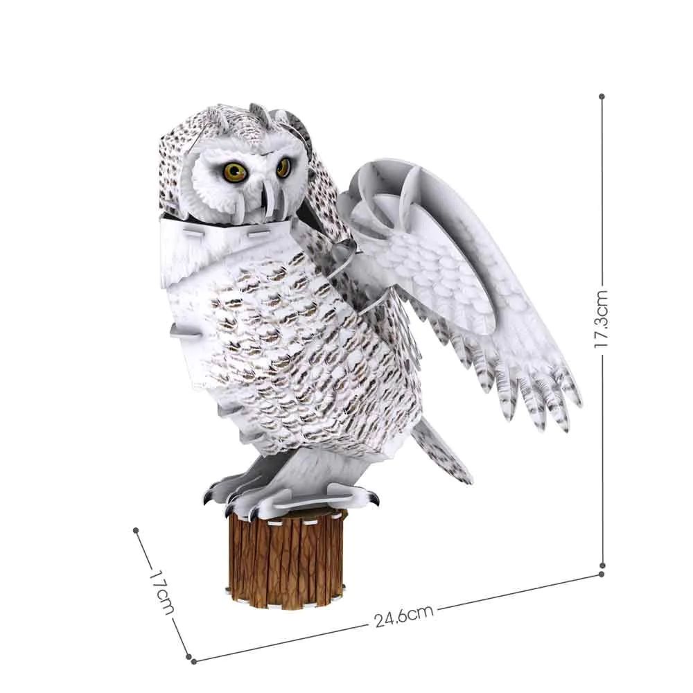 Puzzle 3D Cubic Fun National Geographic Bufnita Polara 62 piese - poza 3