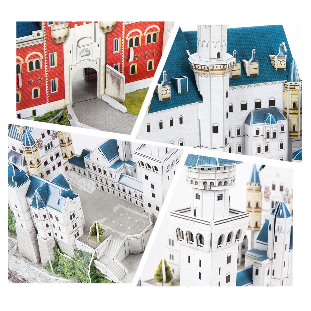 Puzzle 3D Cubic Fun National Geographic Castelul Neuschwanstein Germania 121 piese - poza 4
