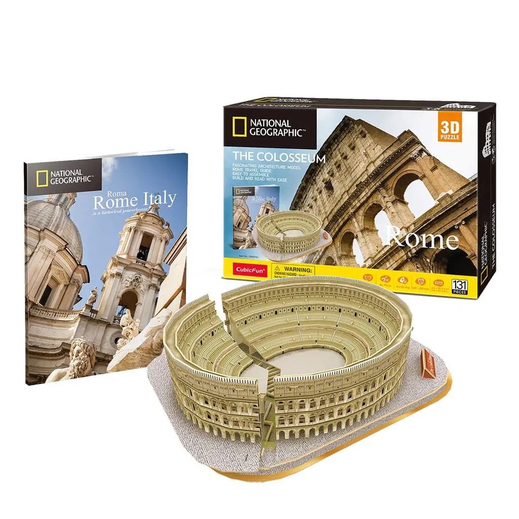 Puzzle 3d Cubic Fun National Geographic Colosseum 131 piese - poza 1
