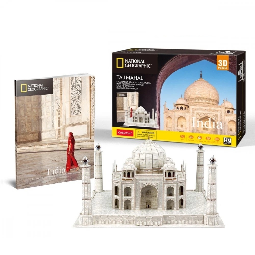 Puzzle 3D Cubic Fun National Geographic India Taj Mahal - poza 1