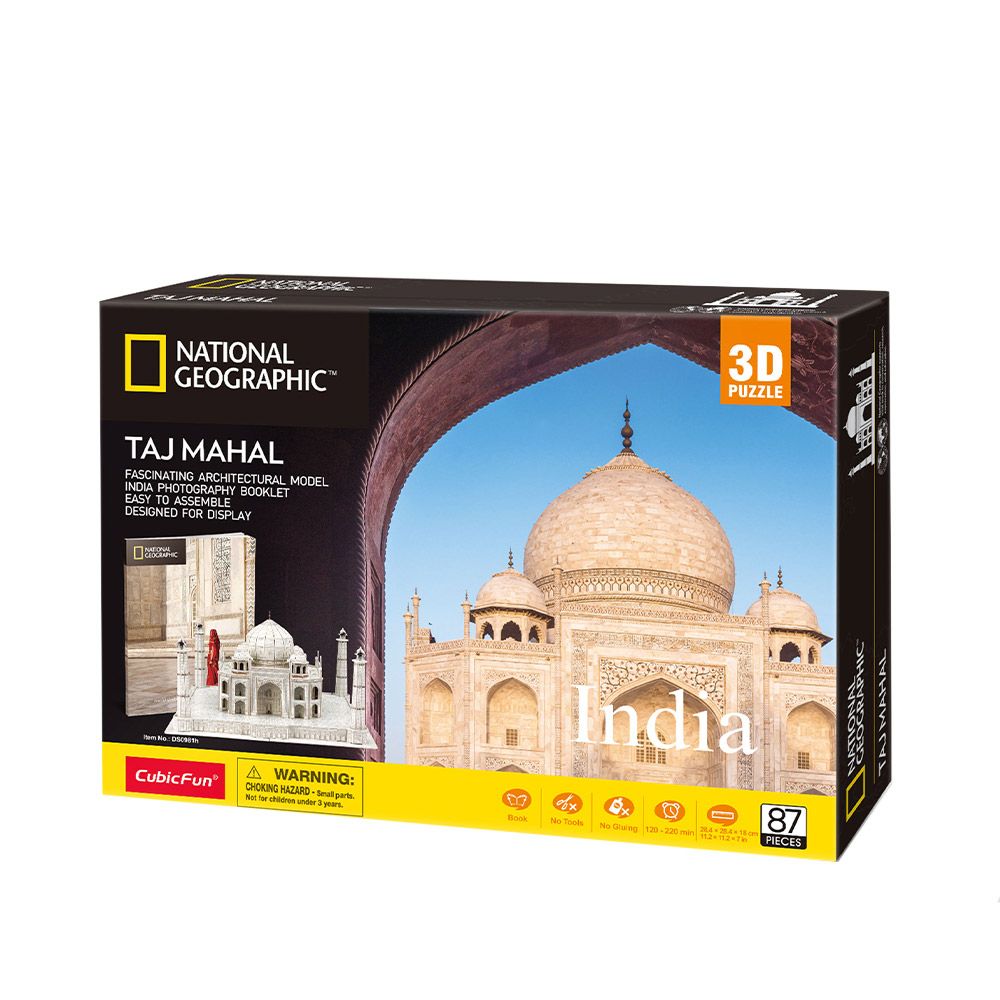 Puzzle 3D Cubic Fun National Geographic India Taj Mahal - poza 2
