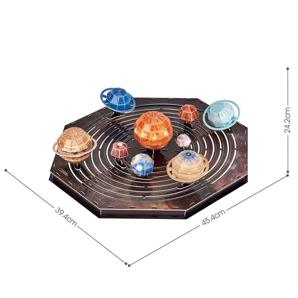 Puzzle 3D Cubic Fun National Geographic Sistemul Solar 173 piese - poza 2