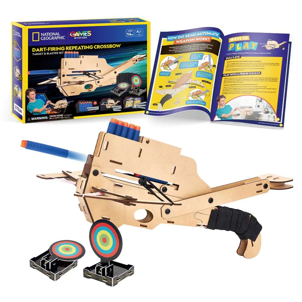 Puzzle 3D Cubic Fun National Geographic Stem Arbaleta - poza 1