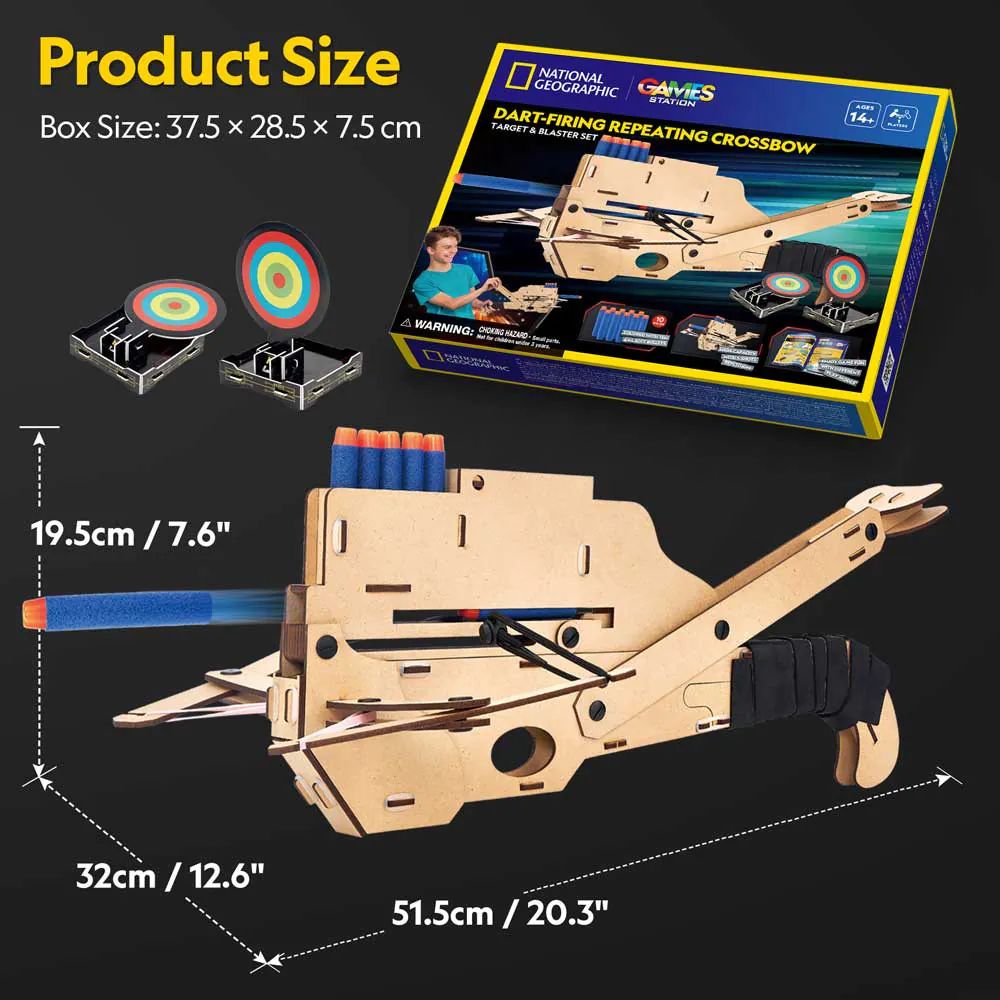 Puzzle 3D Cubic Fun National Geographic Stem Arbaleta - poza 5