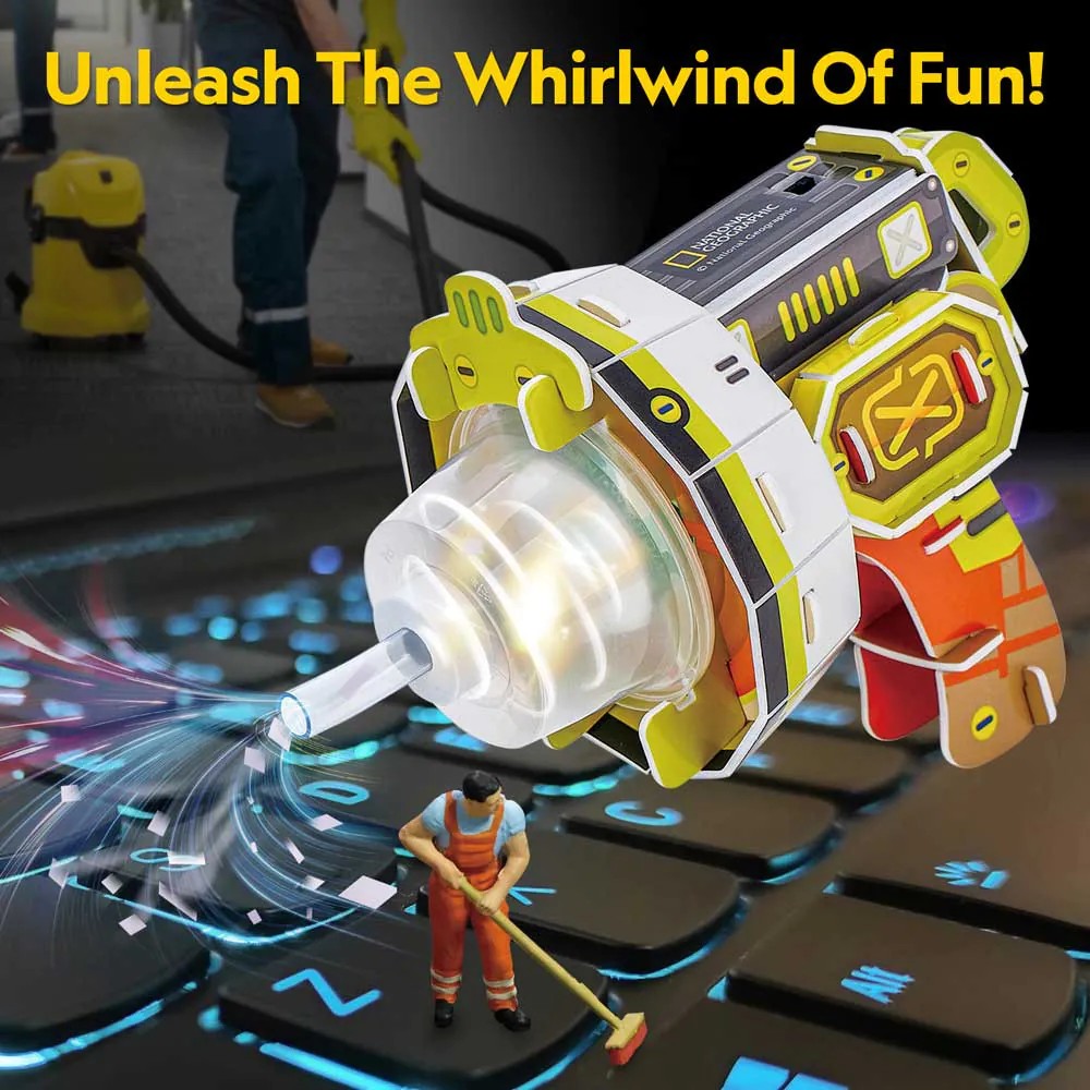 Puzzle 3D Cubic Fun National Geographic Stem Aspirator - poza 2
