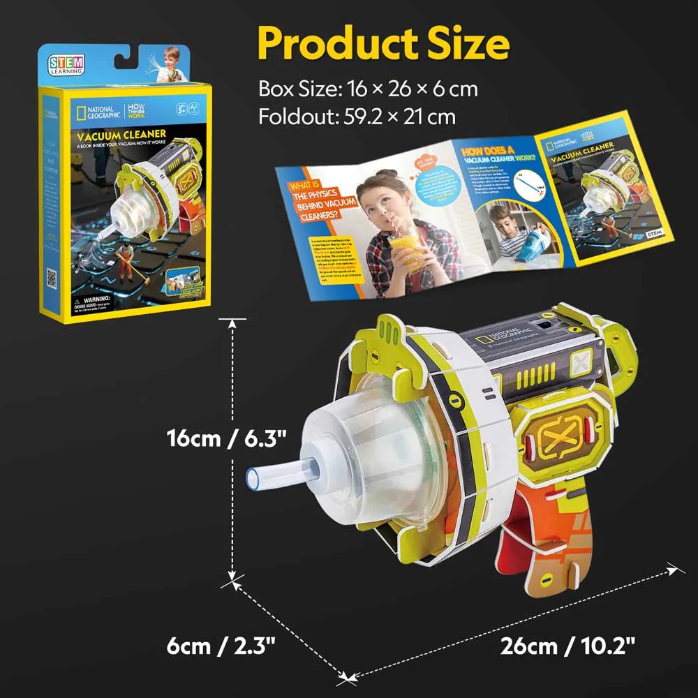 Puzzle 3D Cubic Fun National Geographic Stem Aspirator - poza 5