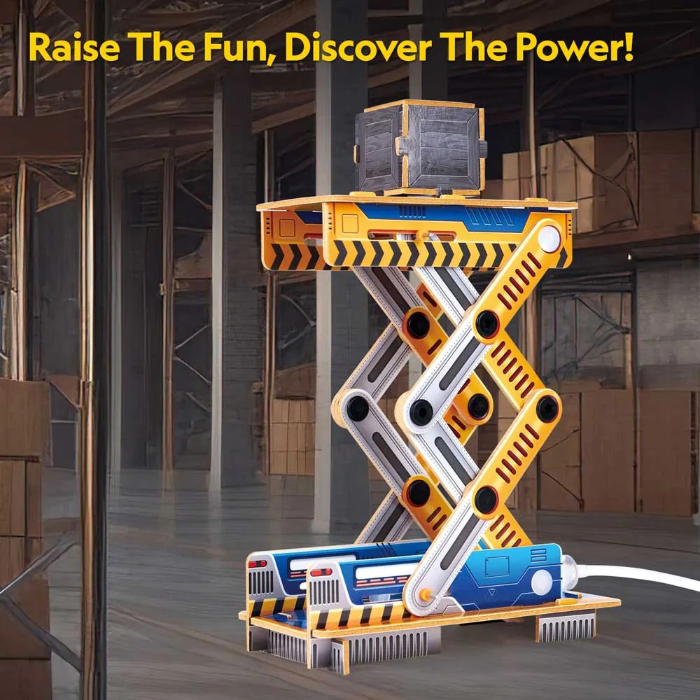 Puzzle 3D Cubic Fun National Geographic Stem Lift Hidraulic - poza 2