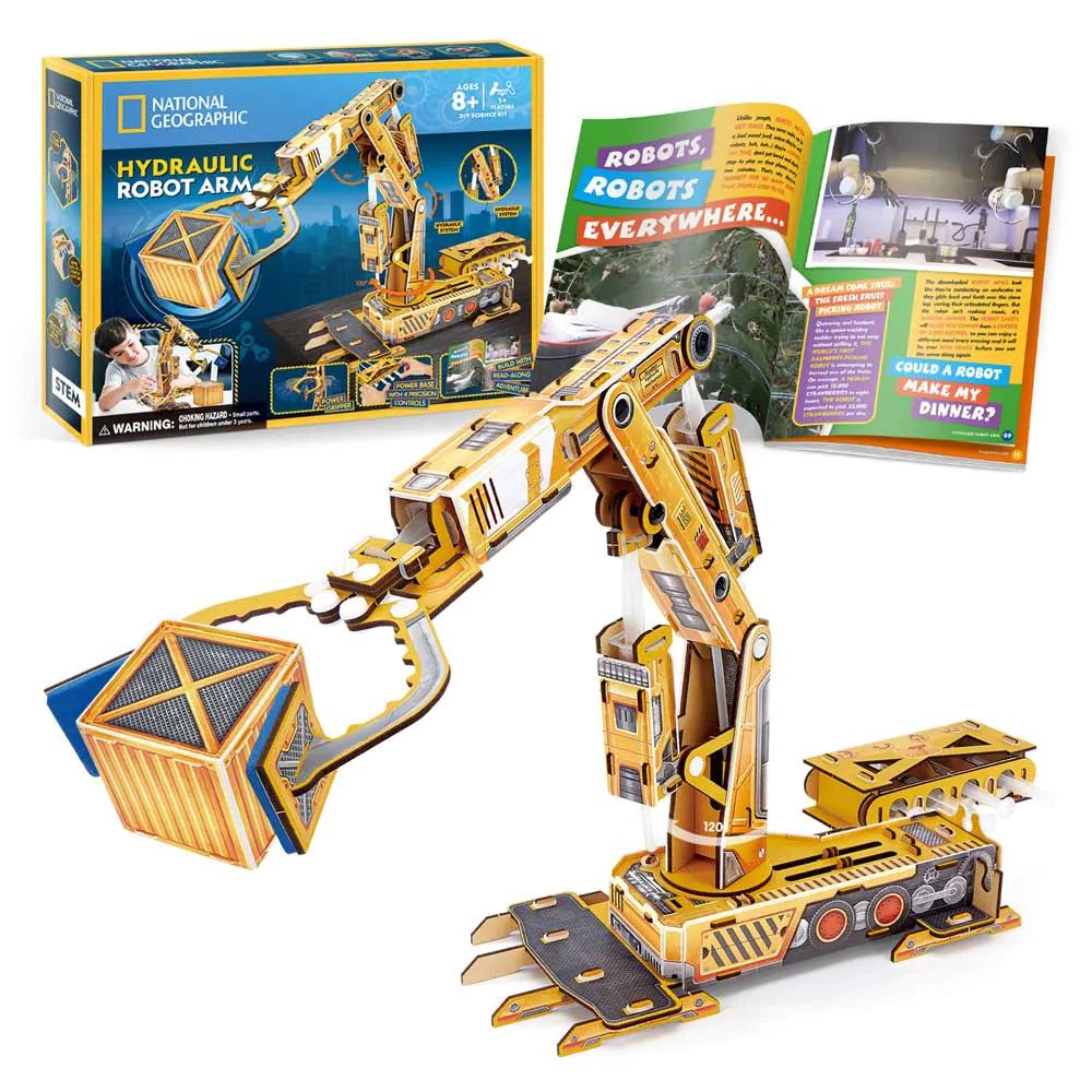 Puzzle 3D Cubic Fun National Geographic Stem Robot - poza 1