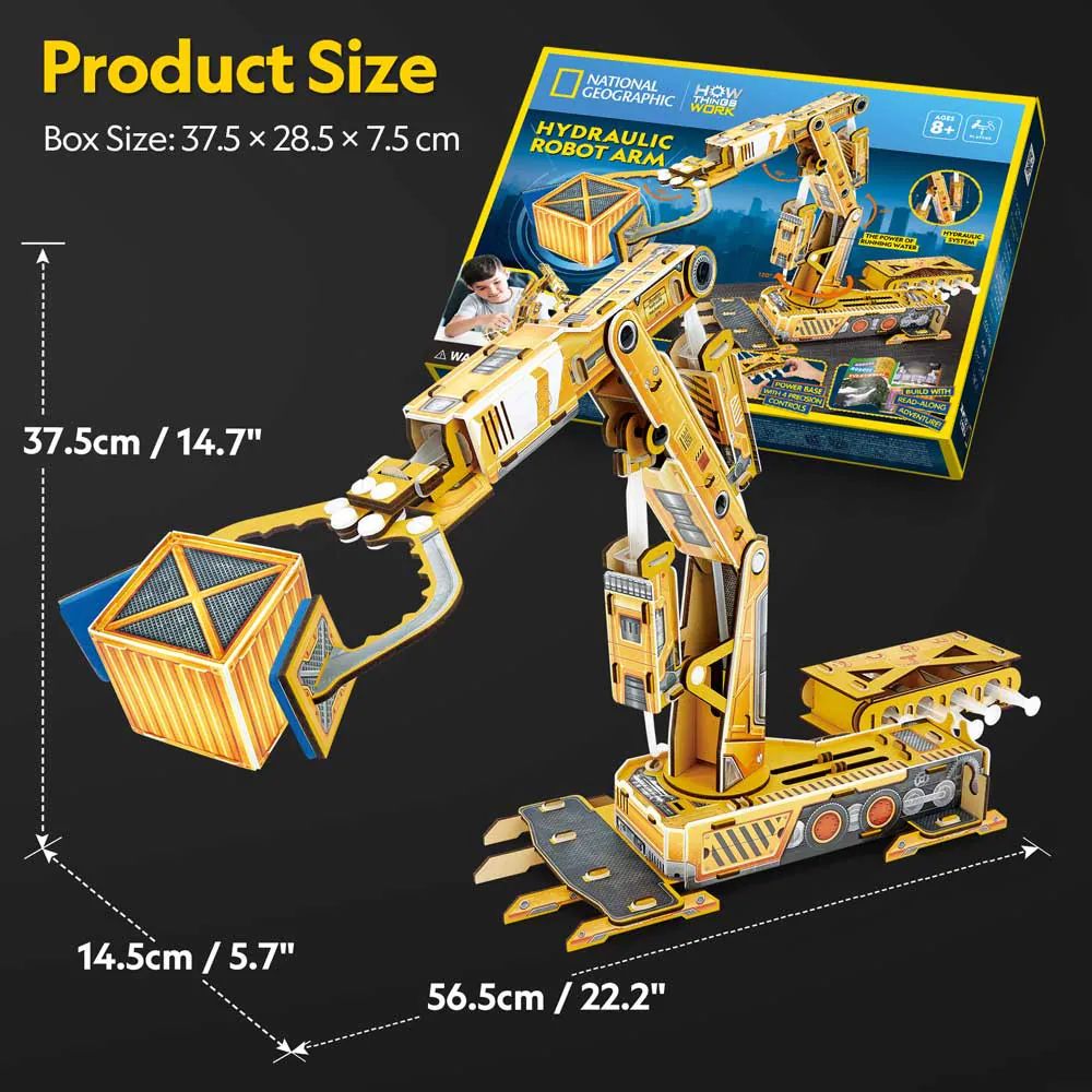 Puzzle 3D Cubic Fun National Geographic Stem Robot - poza 3